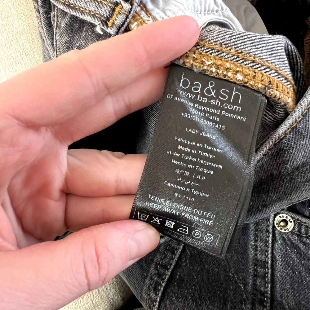 ba&sh Washed Black Bootcut Jeans - Picture 5 of 6